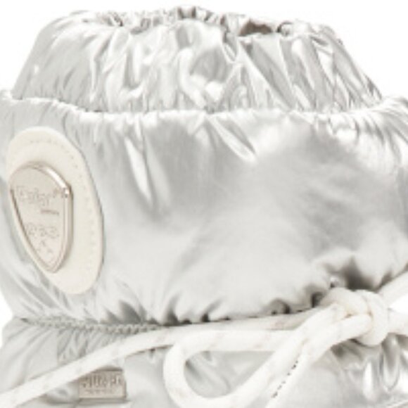 NEW PAJAR Moon Bungee Lace Mid Calf Boots Silver for women 1061tmn - Picture 3 of 5